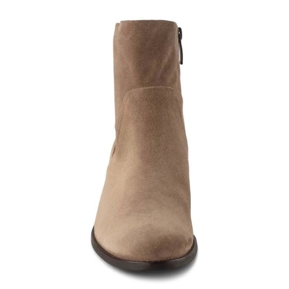 Paul Green NWT Nicole Bootie Antelope Beige Soft Suede Ankle Side Zip Size 10.5 - Picture 4 of 11